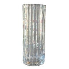 Huge Signed Baccarat Harmonie French Crystal Vase