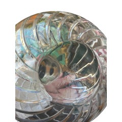 Enorme vaso a forma di bottiglia in cristallo francese di Baccarat