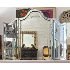 Art-Déco-Spiegel „Nancy Corzine Harlow Glamour“ – dreiteiliges Triptychon