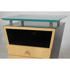 Pair of Enrique Garcel Post Modern Designer Nightstands