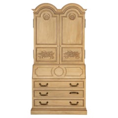 Regency Style White Painted Secretary Bookcase