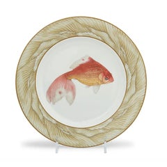 1990s Mottahedeh Porcelain Winterthur Waterdance Dinnerware Service for 12 +
