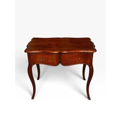 Antiker Beistelltisch im französischen Landhausstil, Louis-XV-Stil, aus Eiche, um 1830
