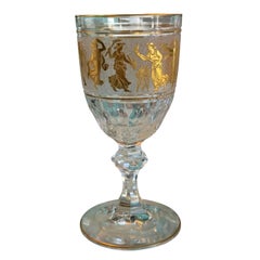 1 von 3 Antike Val St. Lambert „Danse de Flore“-Kameo-Glas-Rotweingläser