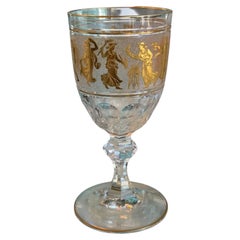 1 von 3 Antike Val St. Lambert „Danse de Flore“-Kameo-Glas-Rotweingläser