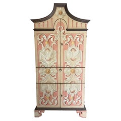 Patina Furniture Company – Italienischer, handbemalter Sekretär, Wäscheschrank, Kleiderschrank