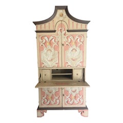 Patina Furniture Company – Italienischer, handbemalter Sekretär, Wäscheschrank, Kleiderschrank