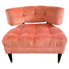 Lounge-Sessel im Mid-Century-Modern-Stil von Billy Haines aus getuftetem Samt