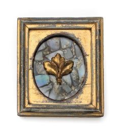 Sculptural Pair of 19th Century Italian Frames with Abalone and Pearls by Interi