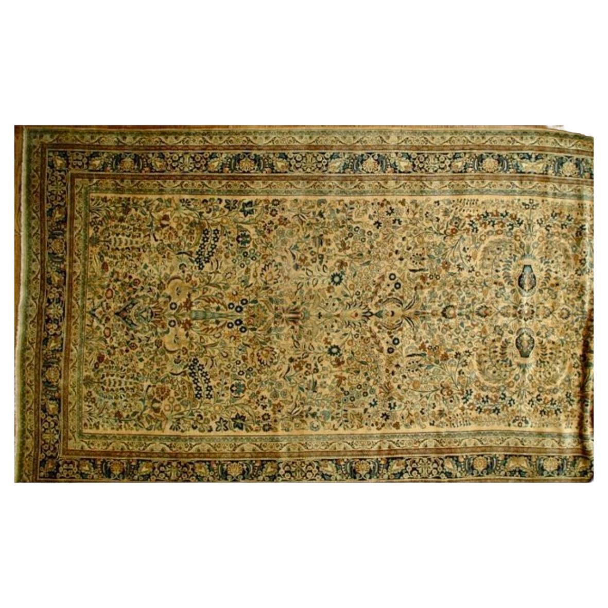 Raro tappeto antico Mashad persiano oversize, anni '20 circa in vendita