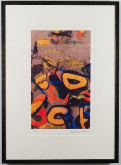 Abstract Expressionist John Chamberlain Bozo Silkscreen on Paper edition 60