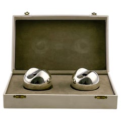 Scandinavian Modern Timo Sarpaneva Silver Candlesticks in Original Box 1961