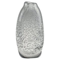 Scandinavian Modern Tapio Wirkkala Crystal Glass Art Vase Handblown Iittala