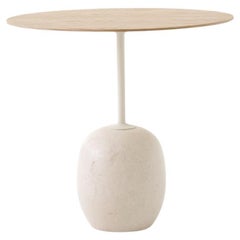 Lacquered Oak/Marble Oval Top Lato Ln9 Side Table by L. Nichetto for &Tradition