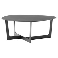 Couchtisch M5190 von Insula aus Aluminium, strukturiert und schwarz lackiert für Fredericia