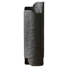 Kurze Vase mit Blattblattdesign von Dan Yeffet für Kollektion Particuliere