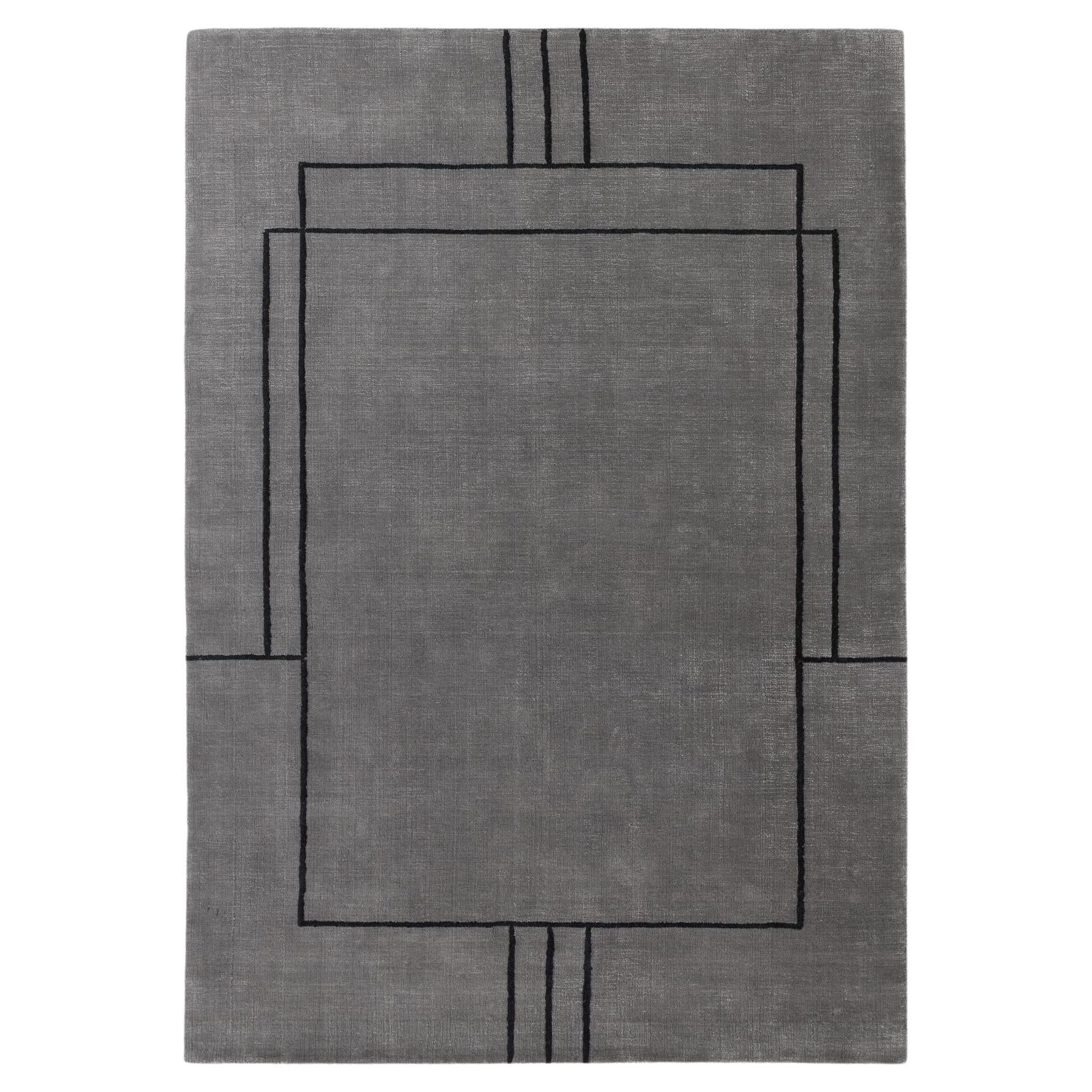 Cruise AP23 Teppich, Colombo Graublau, entworfen von All the Way to Paris für &T