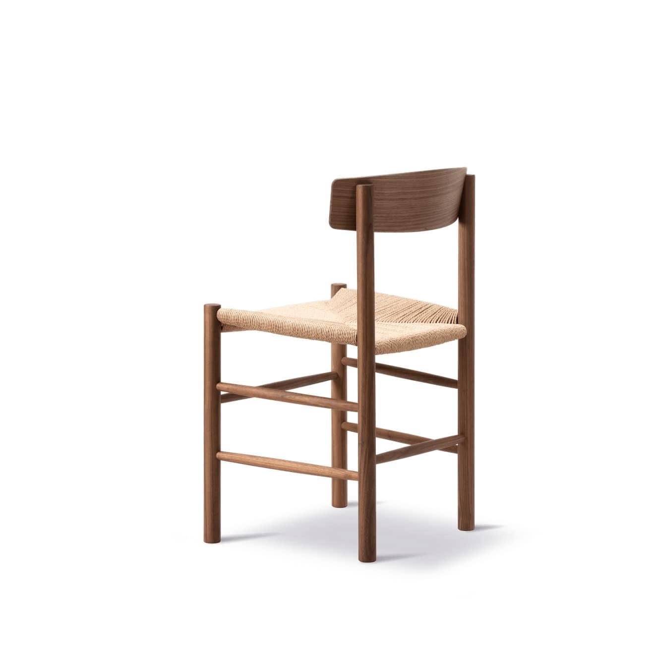 Børge Mogensen Paar J39 Mogensen Stühle, Naturpapier Corde/geölter Nussbaum (Papierkordel) im Angebot