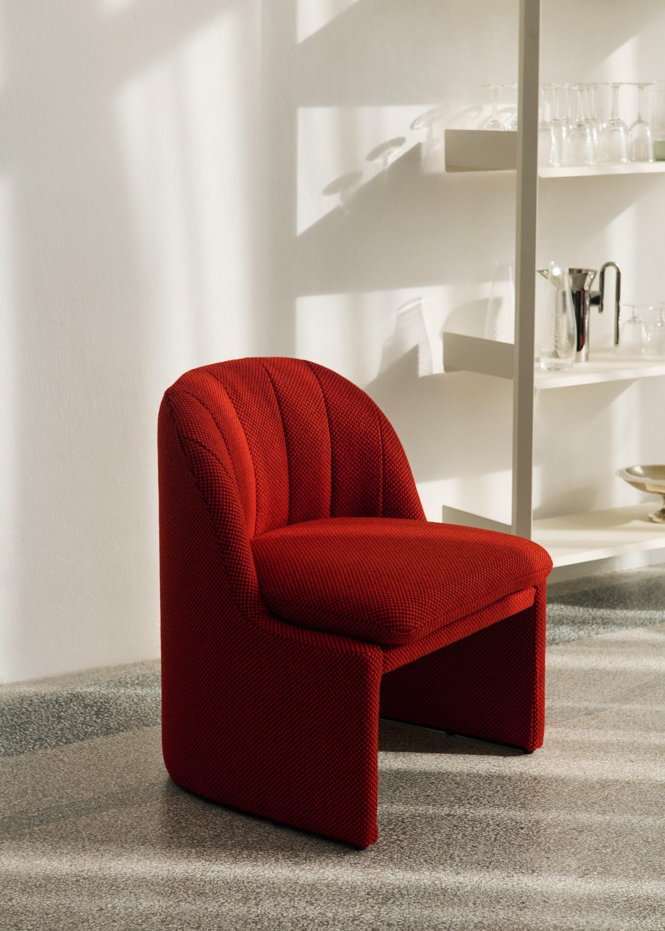 Tissu Chaise Club Loafer SC107,  Kvadrat - Sisu 0655 by Space Copenhagen pour &Tradition en vente