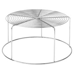 Wire Coffee Table in Polished Steel Designed by Verner Panton for &Tradition
