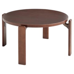 Rey Coffee Table in Umber Brown Lacquered Beech by Bruno Rey for Hay