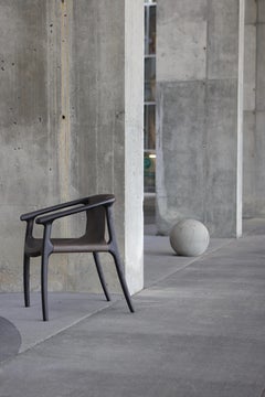 TUSK Sling Chair in Saddle Leather by Möbius Objects