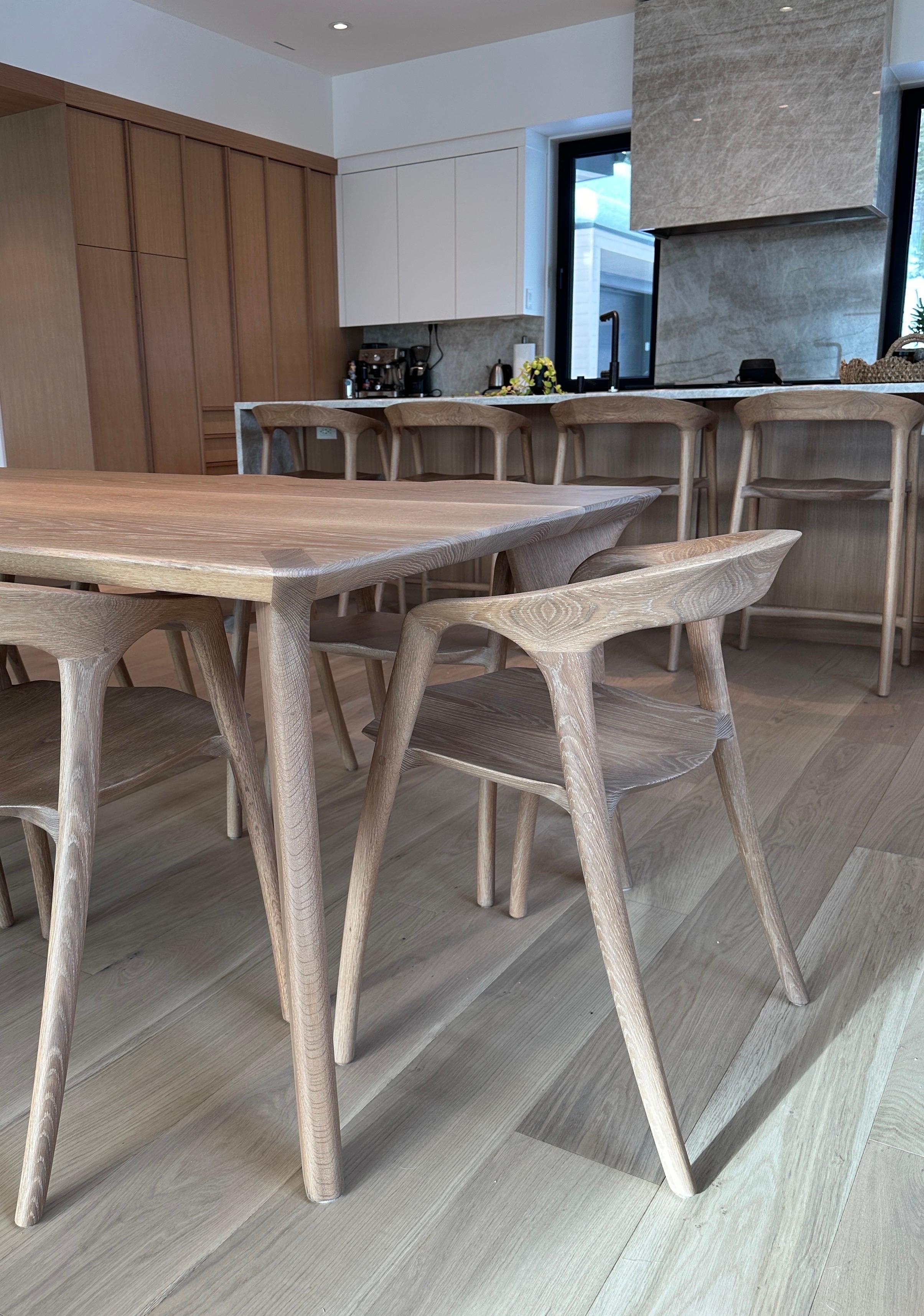 Sedia 'Voeg' in Oak Oak bianco di Mobius Objects in vendita 3