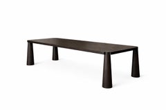 En stock - STOR Table à manger en frêne massif teinté - 123 "x49"