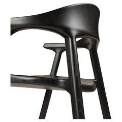 Solid Wood Karve Dining Chair in Black Ash by Möbius Objects