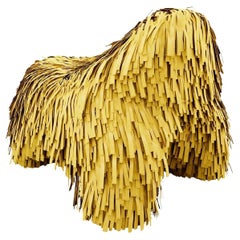 Pouf per cuccioli in vera pelle di Marcantonio