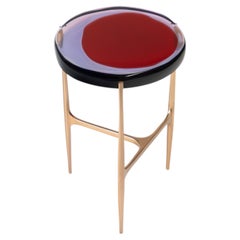 Agatha Single Coffee Table Low by Draga & Aurel Resin and Bronze, 21st Century
