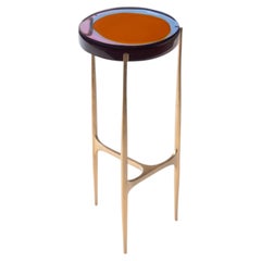 Agatha Single Coffee Table High by Draga&Aurel Resin and Bronze, 21st Century