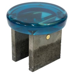 Golia Stool by Draga&Aurel Resin and Brass, 21st Century