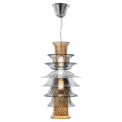 Italienisches Murano Glas Aufhängung venezianisches Kristall Barovier & Toso