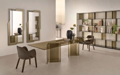 Fiam Italia Customizable All Glass Corner Table by CRS Fiam