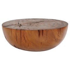 Moderner organischer Trommel-Couchtisch aus neuseeländischem, altem Kauri-Holz