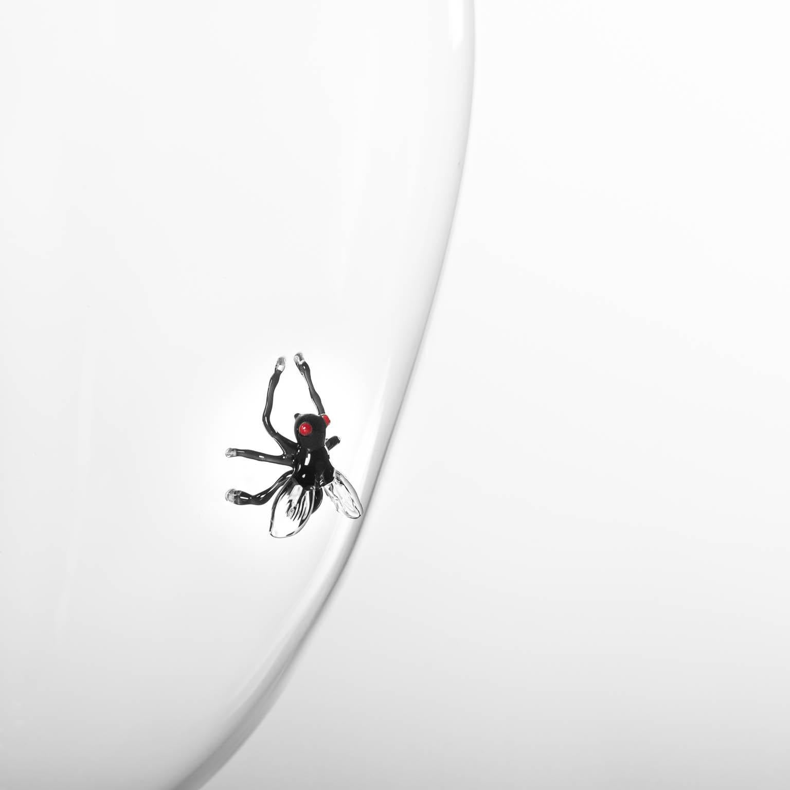 Vanità Veronese contemporanea Vaso scultura in vetro soffiato a mano Fly Crestani In condizioni Nuovo in vendita a Camisano Vicentino, IT