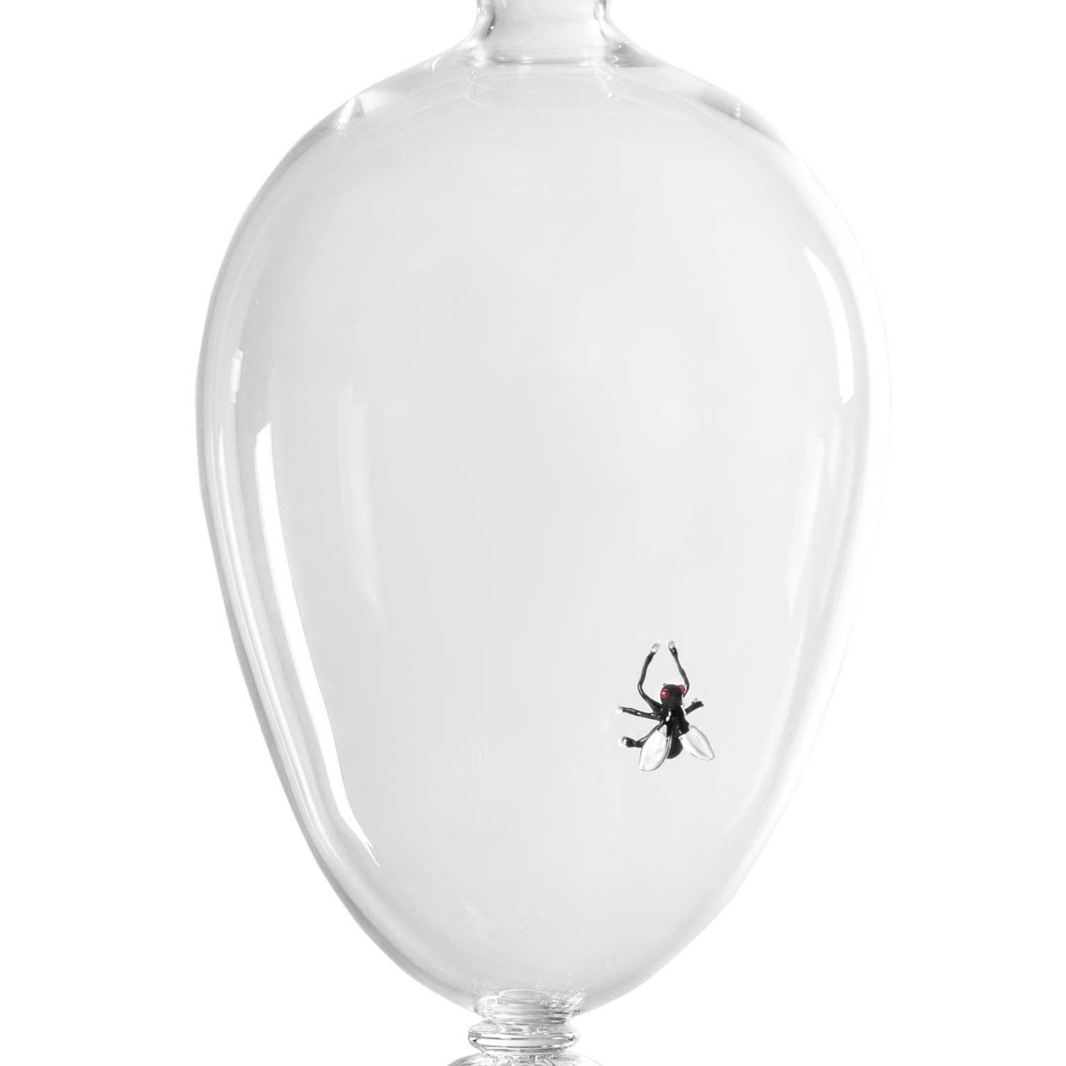 XXI secolo e contemporaneo Vanità Veronese contemporanea Vaso scultura in vetro soffiato a mano Fly Crestani in vendita