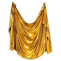 Levitaz Wall Panel, Velura Gold Finish, Sculptural Wall Art, Contemporary