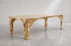 Mesa de comedor Levitaz de bronce fundido