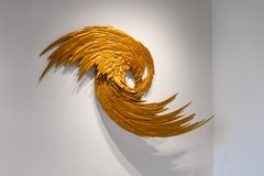 Spiritus, sculpture murale en relief, bronze Velura, contemporaine