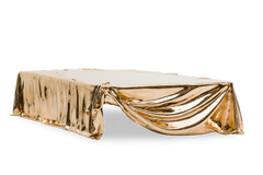 Levitaz Coffee Table, Mirror Polished Cast Bronze, Contemporary