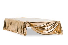 Levitaz Coffee Table, Mirror Polished Cast Bronze, Contemporary
