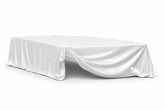 Levitaz Coffee Table, Sculptural Resin Table, Lux White Finish, Contemporary