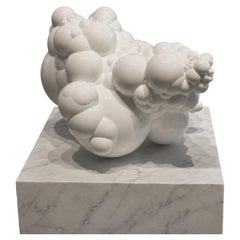 Sphaera Aria, Abstract Sculpture in Lux White Finish