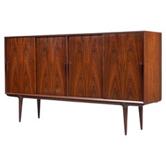 Gunni Omann highboard model 19 in rosewood Omann Jun Denmark 1960