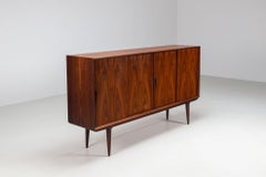 Gunni Omann highboard model 19 in rosewood Omann Jun Denmark 1960