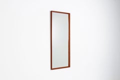 Danish rectangular mirror in teak Mid-Century Denmark 1960