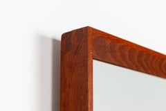 Danish rectangular mirror in teak Mid-Century Denmark 1960