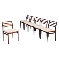 Erling Torvits set of six dining chairs in rosewood Soro Denmark 1960